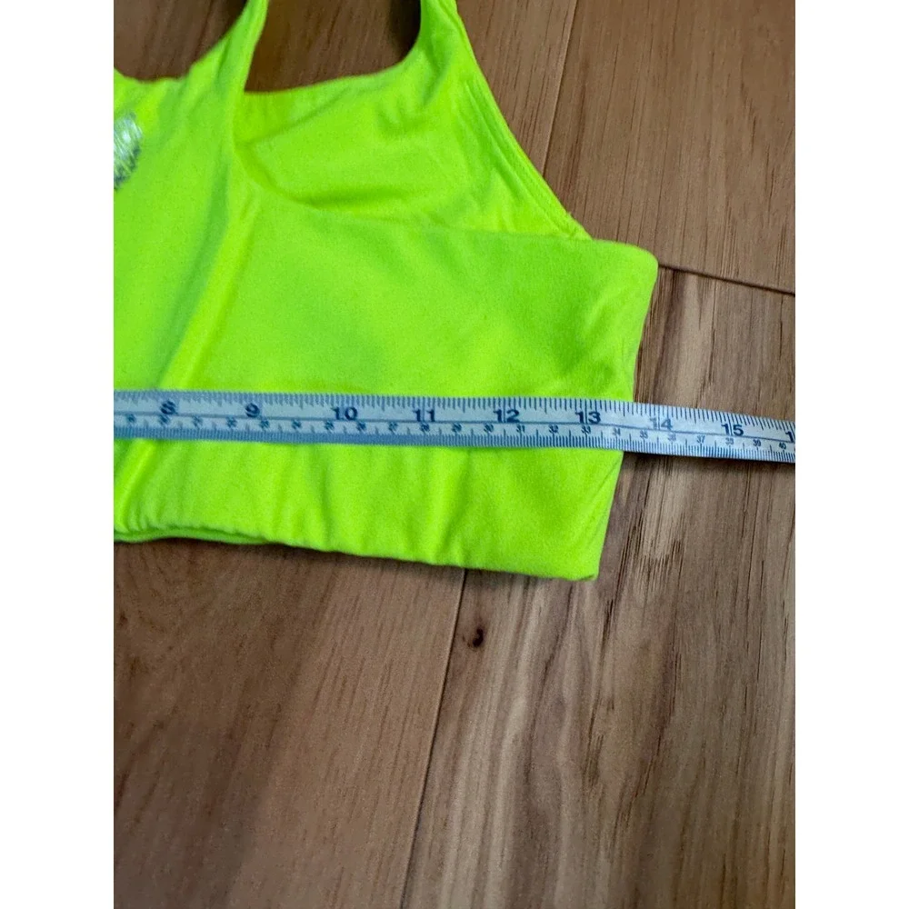 Free People Movement NWT Sports Bra SZ S Neon Highlighter Yellow Hatch